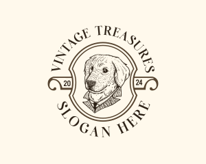 Vintage Pet Dog logo design