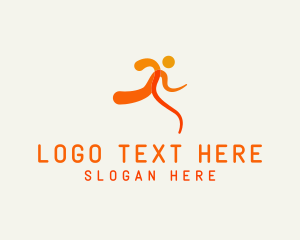 Athletics - Running Man Athlete logo design