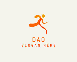 Runner - Running Man Athlete logo design