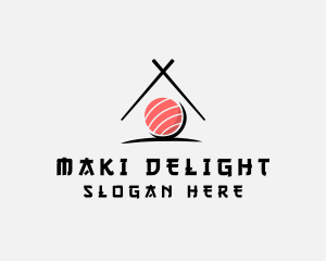 Japanese Maki House logo design