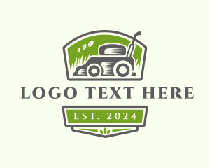 Field - Grass Lawn Mower logo design