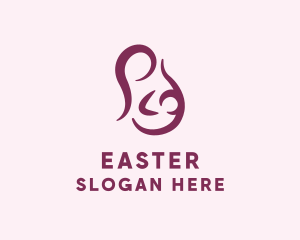 Neonate - Breastfeeding Mother Baby logo design