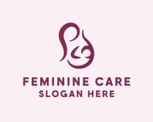 Gynecology - Breastfeeding Mother Baby logo design