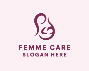 Gynecology - Breastfeeding Mother Baby logo design