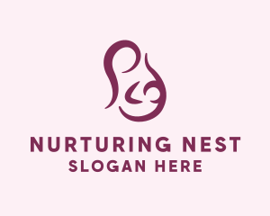 Breastfeeding Mother Baby logo design