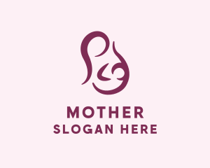 Breastfeeding Mother Baby logo design