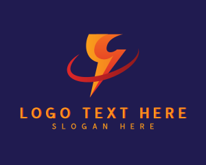 Energy - Lightning Voltage Electrician logo design