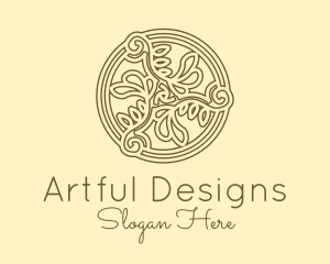 Vineyard Celtic Ornament  logo design