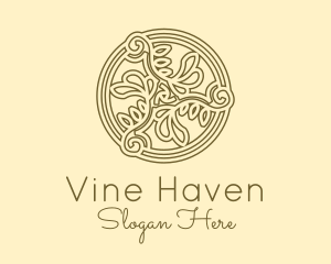 Vineyard Celtic Ornament  logo design