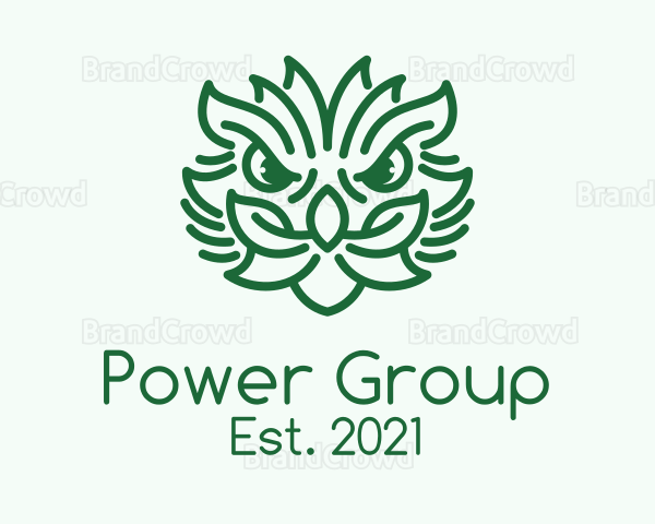 Green Plant Dragon Logo