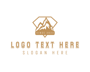 Hiking - Mountain Summit Hike logo design