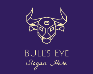 Bull - Minimalist Bull Constellation logo design