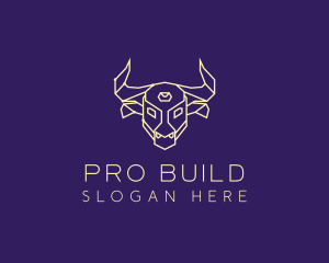 Wild Bull Constellation  logo design