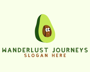 Farmers Market - Vegan Avocado Fruit logo design