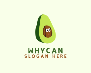 Vegetarian - Vegan Avocado Fruit logo design