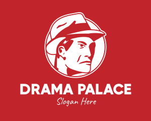 Theatrical - Red Man Hat logo design