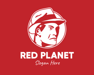 Red Man Hat logo design