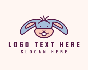 Creature - Funny Cartoon Rabbit logo design