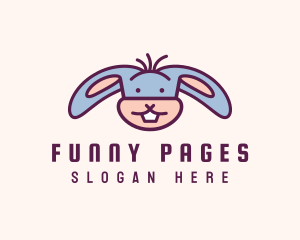 Funny Cartoon Rabbit logo design