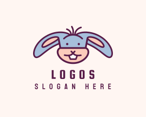 Pet - Funny Cartoon Rabbit logo design