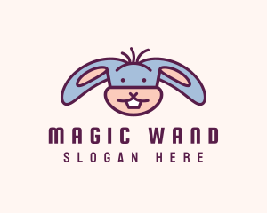 Funny Cartoon Rabbit logo design