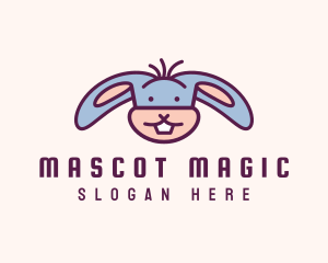 Funny Cartoon Rabbit logo design