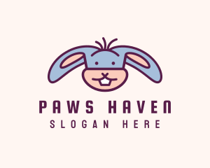 Funny Cartoon Rabbit logo design