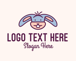 Cute Rabbit Mascot Logo