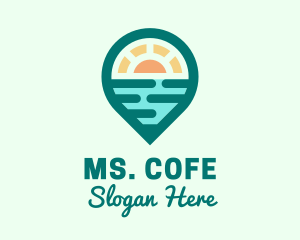 Holiday - Coastal Beach Location logo design