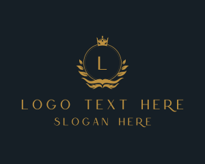Monarchy - Elegant Shield Hotel logo design
