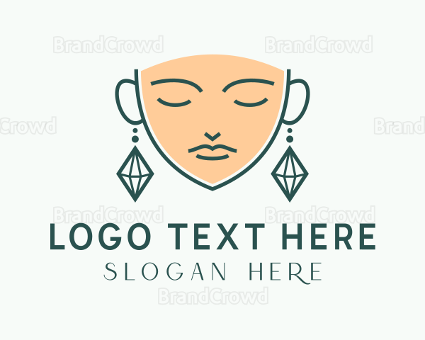 Woman Fashion Earring Logo
