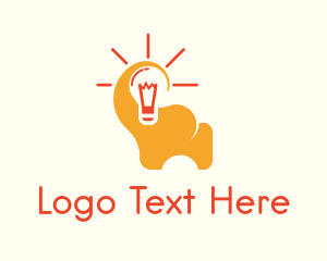 Elephant Light Bulb Logo