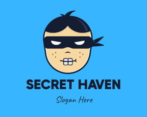 Hidden - Geek Ninja Boy logo design
