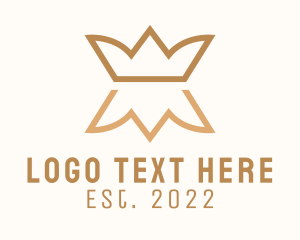 Lux - Flower Royal Crown logo design
