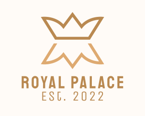 Flower Royal Crown  logo design