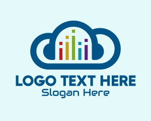 Audio - Digital Music Cloud logo design