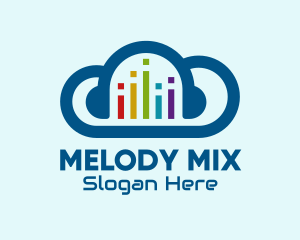 Album - Digital Music Cloud logo design