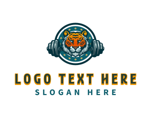 Weightlifting - Fitness Tiger Training logo design