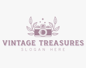 Vintage Photographer Camera logo design