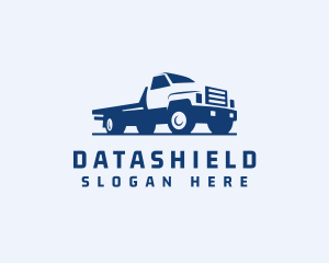 Flatbed Truck Cargo Logo