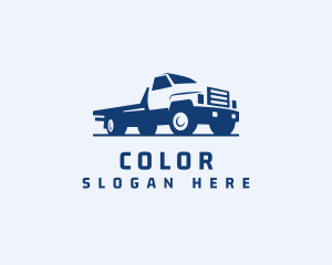Flatbed - Flatbed Truck Cargo logo design