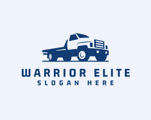 Removalist - Flatbed Truck Cargo logo design