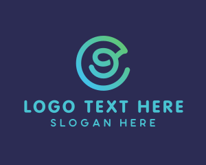 Shell - Digital Tech Letter G logo design