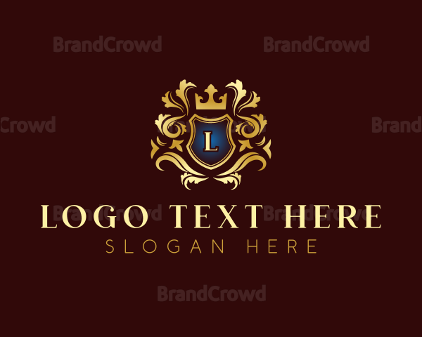 Luxury Crown Shield Logo