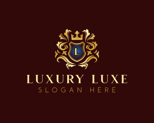 Luxury Crown Shield logo design