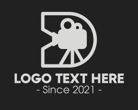 Youtuber - Film Directing Letter D logo design