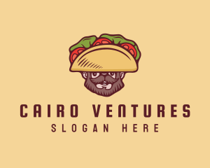 Taco Beard Sombrero logo design