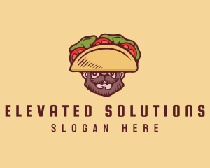 Taco Beard Sombrero logo design