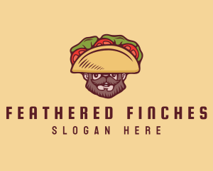 Taco Beard Sombrero logo design