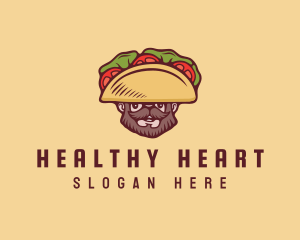 Taco Beard Sombrero logo design